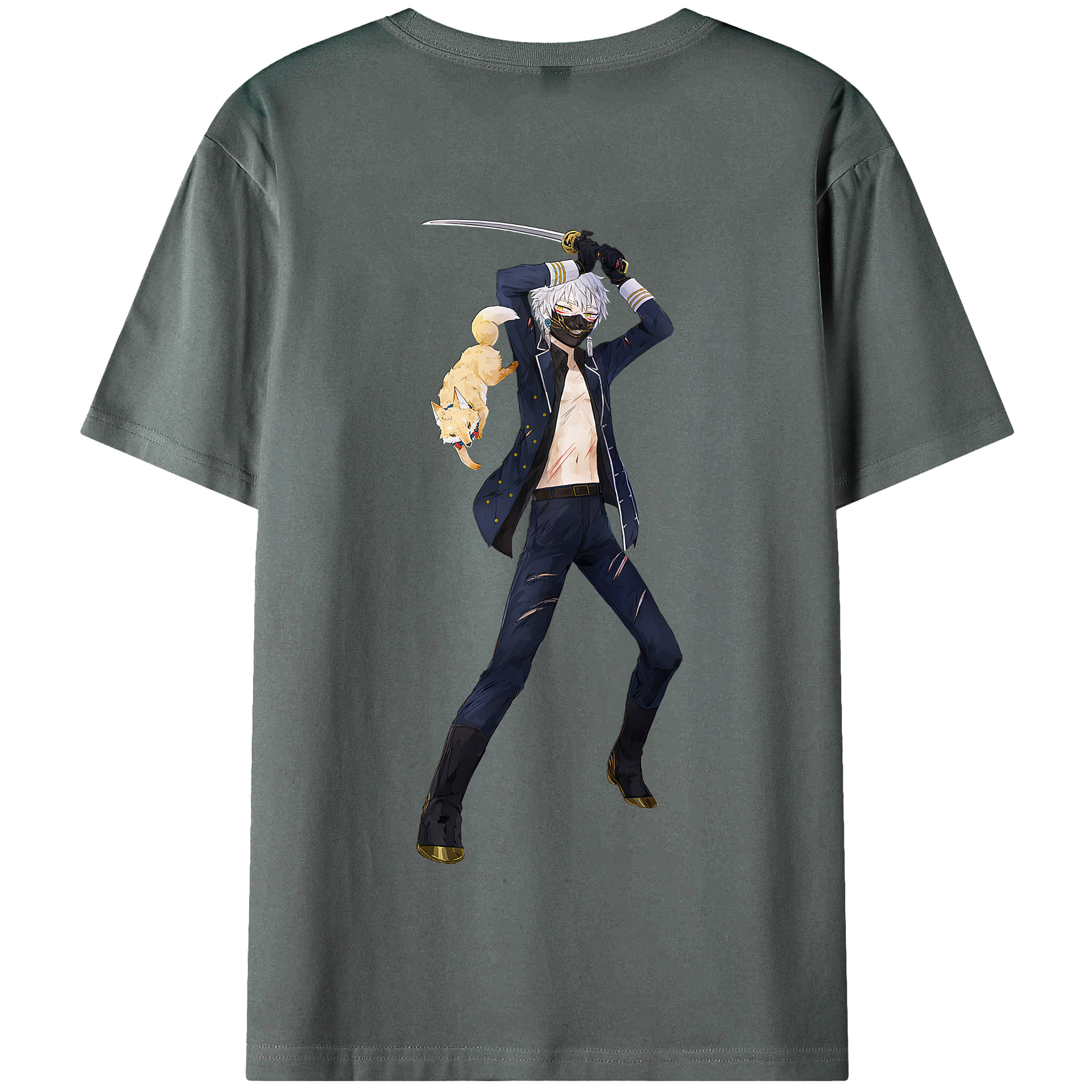 （画像用） 刀剣乱舞 Touken Ranbu 綿100％半袖Tシャツ（背面プリント）